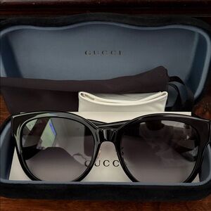 Gucci Black Gradient Cat-Eye Women’s Sunglasses